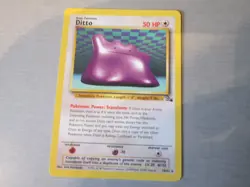 DITTO 18/62 ,rare, POKEMON CARD . (Fossil Base , SET) non-holo .NM, - Image 1
