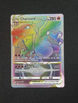 Charizard VSTAR Rainbow 174/172 Brilliant Stars Pokemon Card NM *Print Error* - Image 1