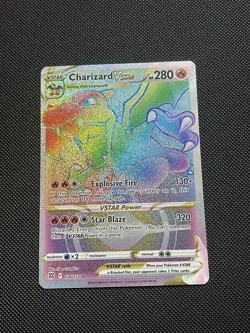 Charizard VSTAR Rainbow 174/172 Brilliant Stars Pokemon Card NM *Print Error* - Image 2