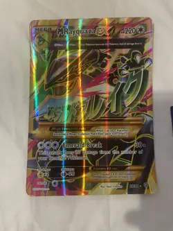 Mega M Rayquaza EX Shiny Full Art Holo Card Ancient Origins Jumbo Card 98/98 - Image 2