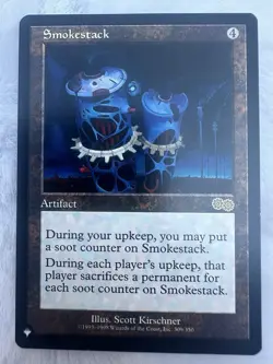 MTG Magic the Gathering SMOKESTACK #309/350 Artifact URZA'S SAGA NM - Image 1
