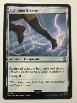 MTG Lightning Greaves 0243 Regular Universes Beyond: Doctor Who NM WHO - Image 1