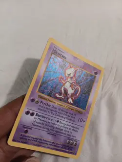 Pokemon TCG Base Set Mewtwo Holo Card 10/102 Rare - Image 2