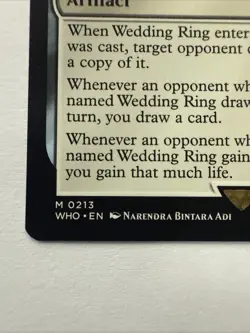 MTG Wedding Ring 0213 Regular Universes Beyond: Doctor Who NM WHO - Image 2