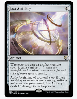 MTG Lux Artillery - Commander: Phyrexia: All Will Be One (ONC) - Near Mint NM - Image 1