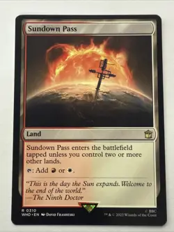 MTG Sundown Pass 0310 Regular Universes Beyond: Doctor Who NM WHO - Image 1