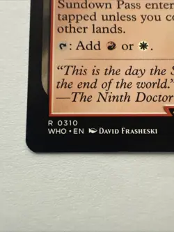 MTG Sundown Pass 0310 Regular Universes Beyond: Doctor Who NM WHO - Image 2