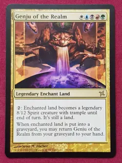 Magic The Gathering BETRAYERS OF KAMIGAWA GENJU OF THE REALM card MTG - Image 1
