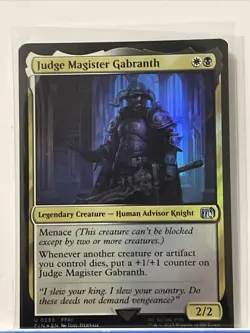 Judge Magister Gabranth (Extended Art) FOIL MTG Final Fantasy NM - Image 1