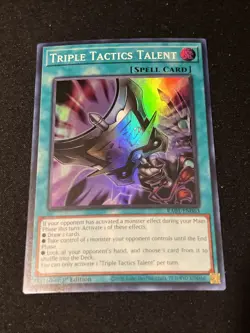 Triple Tactics Talent RA01-EN063 1st Edition Super Rare NM - Yu Gi Oh Card - Image 1