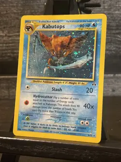 Kabutops 6/75 Neo Discovery Unlimited Holo Rare MP Vintage Pokemon Card - Image 1