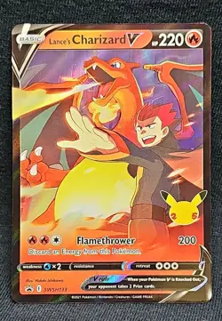 Lance's Charizard V SWSH133 SWSH: Sword & Shield Promo Cards Holo - Image 1