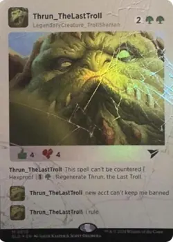 Thrun, the Last Troll (Rainbow Foil) -Foil Near Mint MTG Secret Lair - Image 1