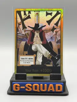 The Azure Sea's Seven DON!! Card (Dracule Mihawk) (Gold) - Image 1