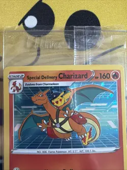 Special Delivery Charizard SWSH075 SWSH SEALED Black Star Promo Card Holo NM - Image 2