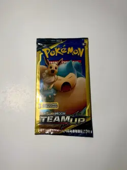 Pokemon Tcg Team Up 3-Card Booster Pack!!Doller Store Packs!!Sealed!!Unweighted! - Image 1