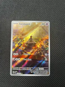 Pokemon Sandygast 214/193 Paldea Evolved Rare Full Art Holo 90HP Psychic Card - Image 1