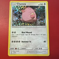 Chansey Holo Card 10/12 McDonald's Exclusive Pokemon card - Image 1
