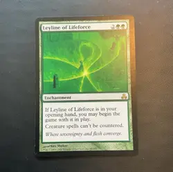Wizards of the Coast Leyline of Lifeforce Green Enchantment Guildpact Regular K… - Image 1