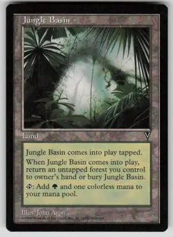 Jungle Basin Uncommon Visions MTG Near Mint 1997 - Image 1