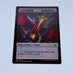 Magic The Gathering Vampire/Spirit 018 Token Midnight Hunt MTG Trading Card Tc7 - Image 2