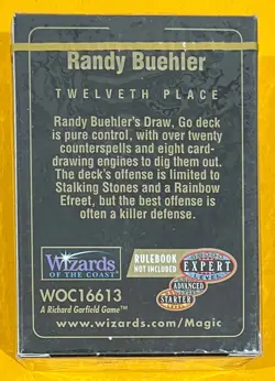 MTG WORLD CHAMPIONSHIP DECK 1998 Buelher (OldManMTG 008-638) - Image 3
