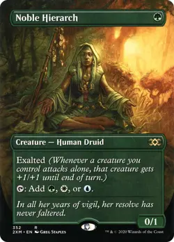 Wizards of the Coast Noble Hierarch Borderless Rare Foil Double Masters - Image 1