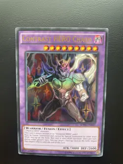 Yugioh Contrast HERO Chaos SDHS-EN041 Ultra Rare Unlimited Edition NM/LP - Image 1