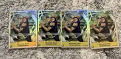 Play set One Piece Card Game OP15 Roronoa Zoro Character Cards Lot English 4 - Image 1