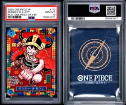 PSA 10 Sequential Japanese Monkey D. Luffy P-110 & DON One Piece Day 2025 Promos - Image 5