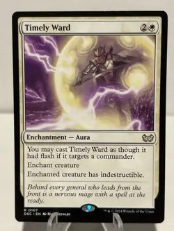 Timely Ward 107 R Commander: Duskmourn: House of Horror NM MTG - Image 1