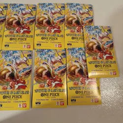 Lot of 9 One Piece TCG OP-15 Adventure On Kami's Island Sleeved Packs SEALED - Image 4
