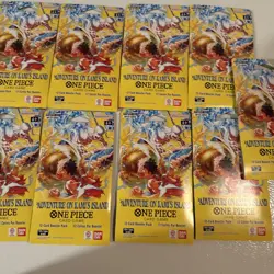 Lot of 9 One Piece TCG OP-15 Adventure On Kami's Island Sleeved Packs SEALED - Image 5