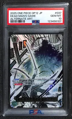 One Piece Dead Man's Game Alternate Art OP12-037 Japanese PSA 10 - Image 1