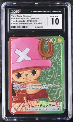 Tony Tony Chopper #OP08-001 Japanese Two-Legend One-Piece CGC 10 gem mint - Image 1