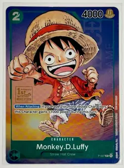 2023 One Piece Monkey D. Luffy 1st Anniversary Promo P-037 English - Image 1