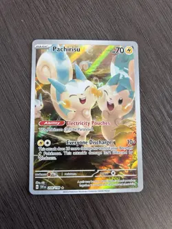 Pokemon TCG Pachirisu Holo Card 208/198 Scarlet & Violet Illustration Rare NM - Image 1