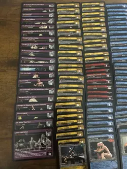 WWF/WWE Raw Deal TCG Wrestling Cards 00s Joblot 141 Cards - Image 3