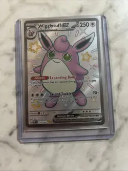 Pokemon TCG: Wigglytuff ex 222/091 Shiny Ultra Rare Card- Paldean Fates NM - Image 1