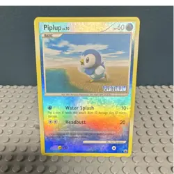 Piplup Platinum Burger King Promo Reverse Holo 71/100 60 HP English Pokemon Card - Image 1