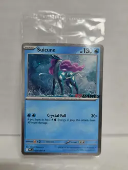 Suicune 026/094 EB Games Stamped Promo Pokemon Card - SEALED - 2 swirls - Image 2