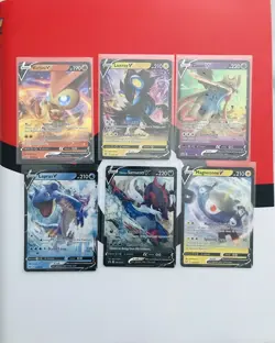 Pokemon Card Lot of 6 V Mixed Sets ALL NM - Image 1