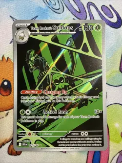 Pokemon TCG Team Rockets Spidops Card 187/182 Destined Rivals NM - Image 1