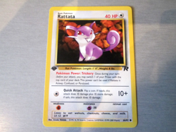 RATTATA, 66/82, POKEMON CARD . (TEAM ROCKET SET) 2000, non-holo .NM, 1st Edition - Image 1