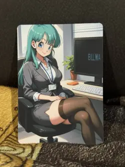 CUSTOM BULMA DRAGON BALL Z CARD UNCENSORED - Image 1