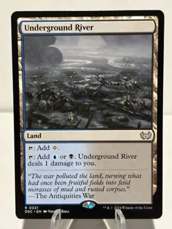 Underground River 321 R Commander: Duskmourn: House of Horror NM MTG - Image 1