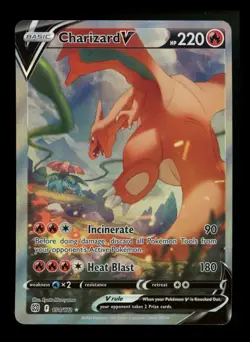 Charizard V 154/172 Brilliant Stars 2022 Alt Art Holo Rare Pokemon Card TCG - Image 1