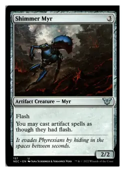 Shimmer Myr 157 UC Commander: Kamigawa: Neon Dynasty NM - Image 1