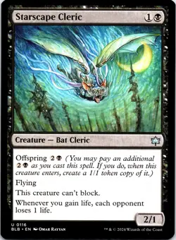 Starscape Cleric 116 Uncommon Bloomburrow Magic: The Gathering Lightly Played - Image 1