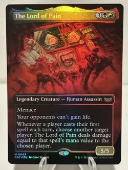 The Lord of Pain (Borderless) 3 M Commander: Duskmourn FOIL NM MTG - Image 1